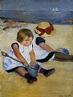 Children on the Shore by Mary Cassatt